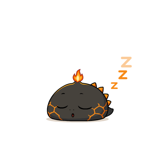Sleeping Ember in its first evolution